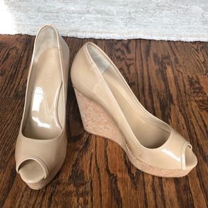 Authentic Jimmy Choo Cork Wedges